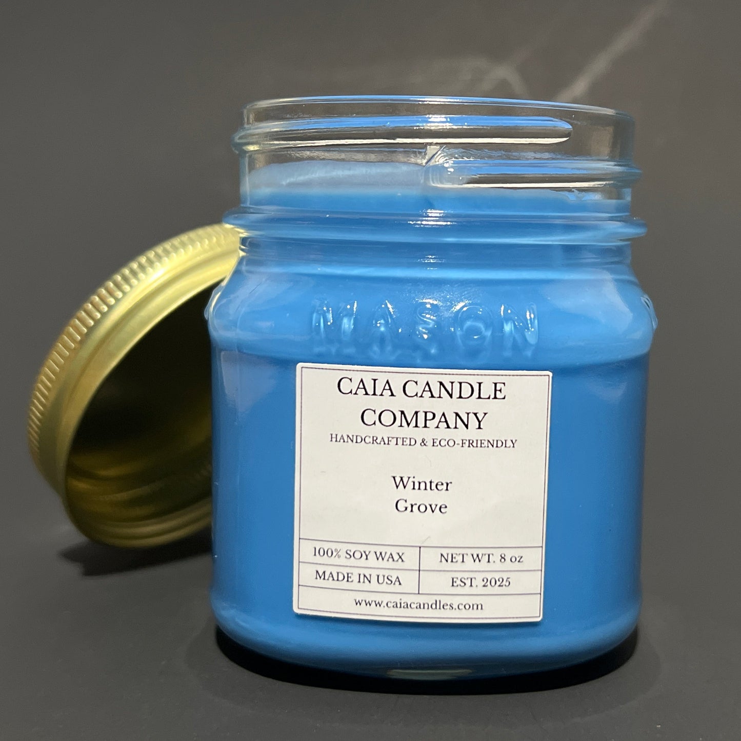 Soy Candle Winter Grove, Front