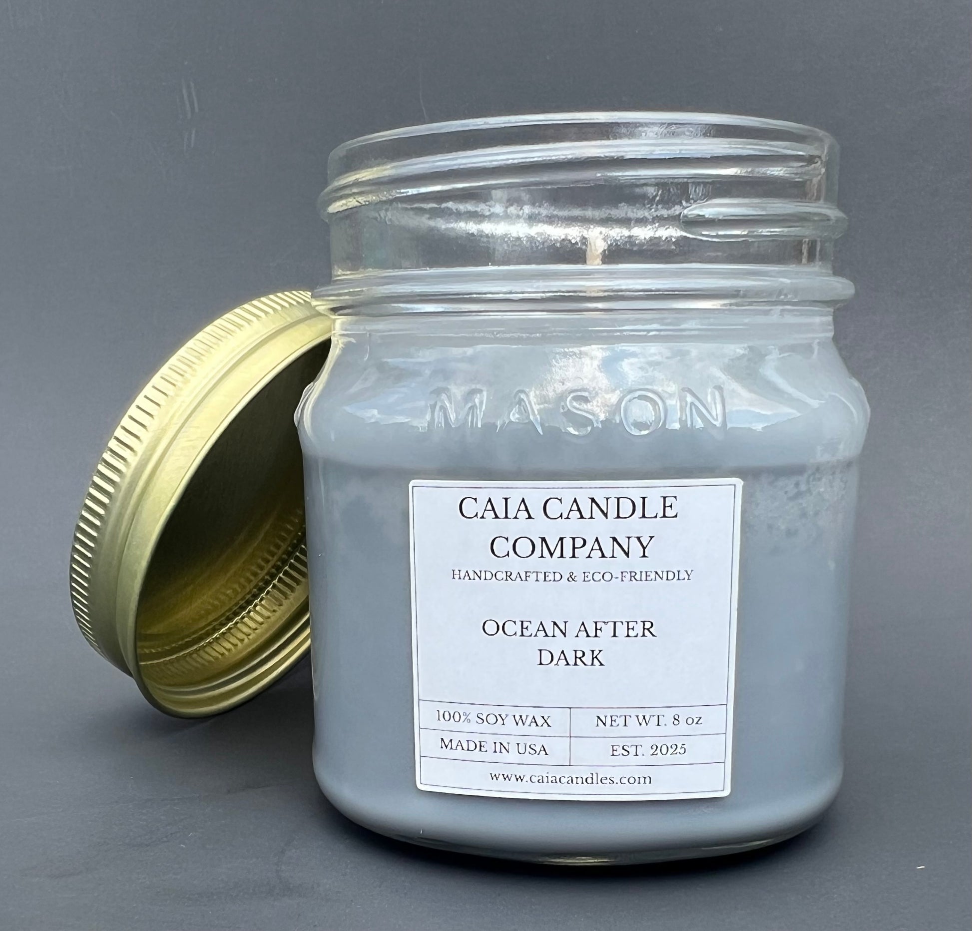 Soy Candle Ocean After Dark, Front