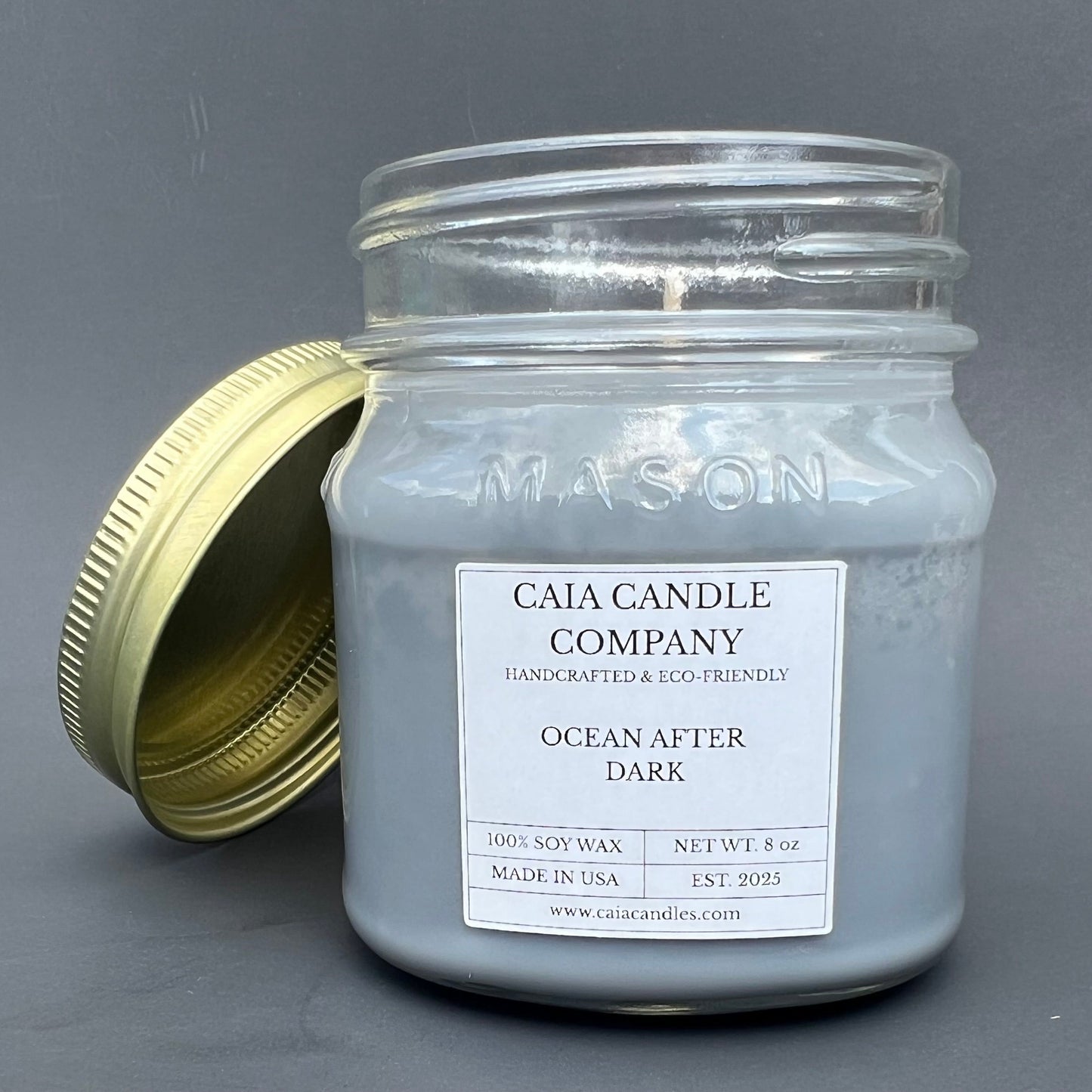 Soy Candle Ocean After Dark, Front