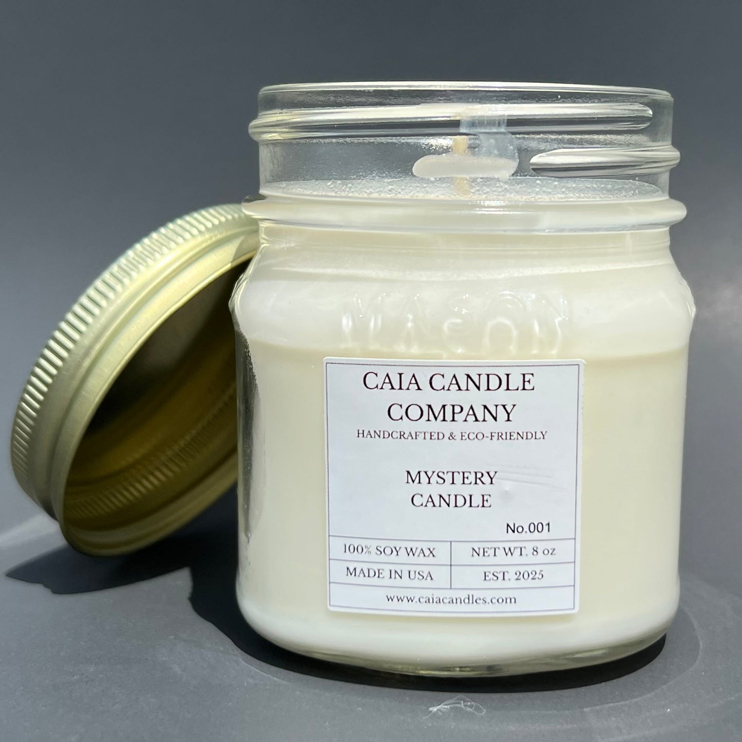 Soy Candle Mystery Candle, Front