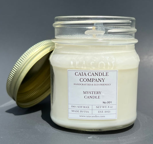 Soy Candle Mystery Candle, Front