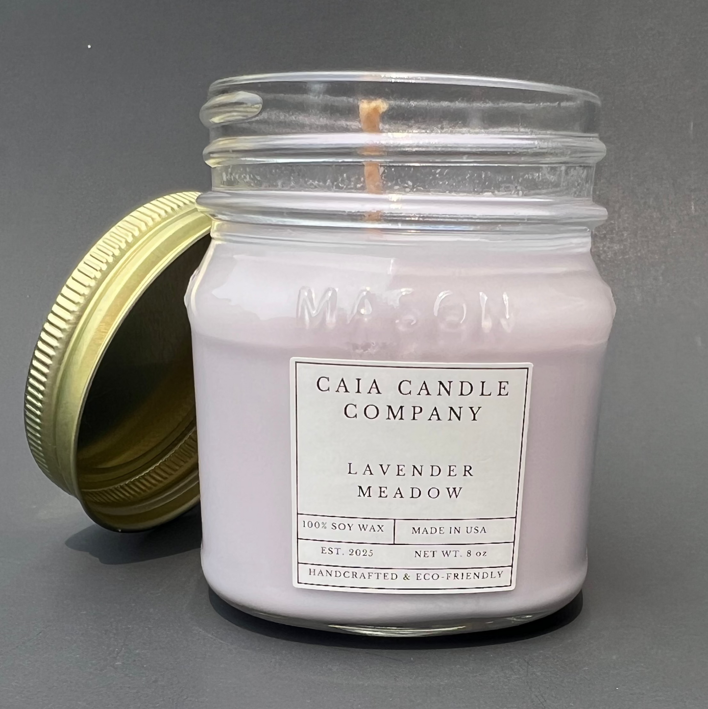 Soy Candle Lavender Meadow, Front